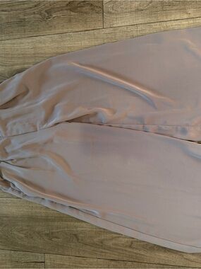 High-Rise Wide Leg Trousers in Mauve